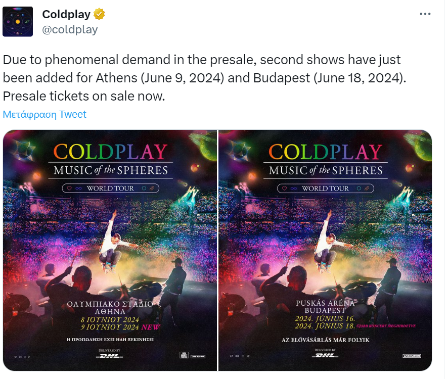 coldplay sinavlia