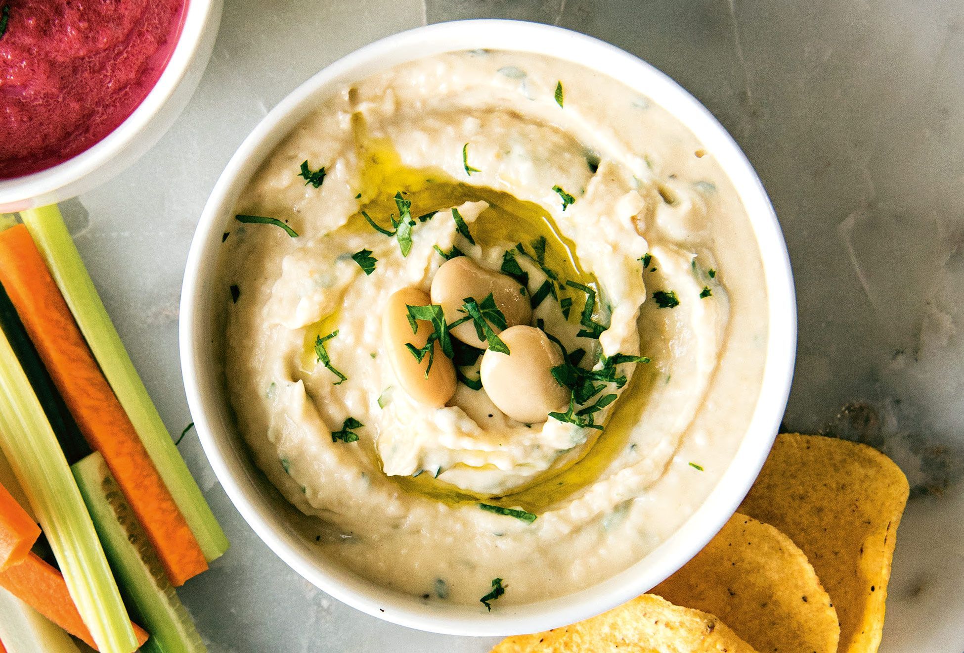 hummus lemoni fasolia skordo