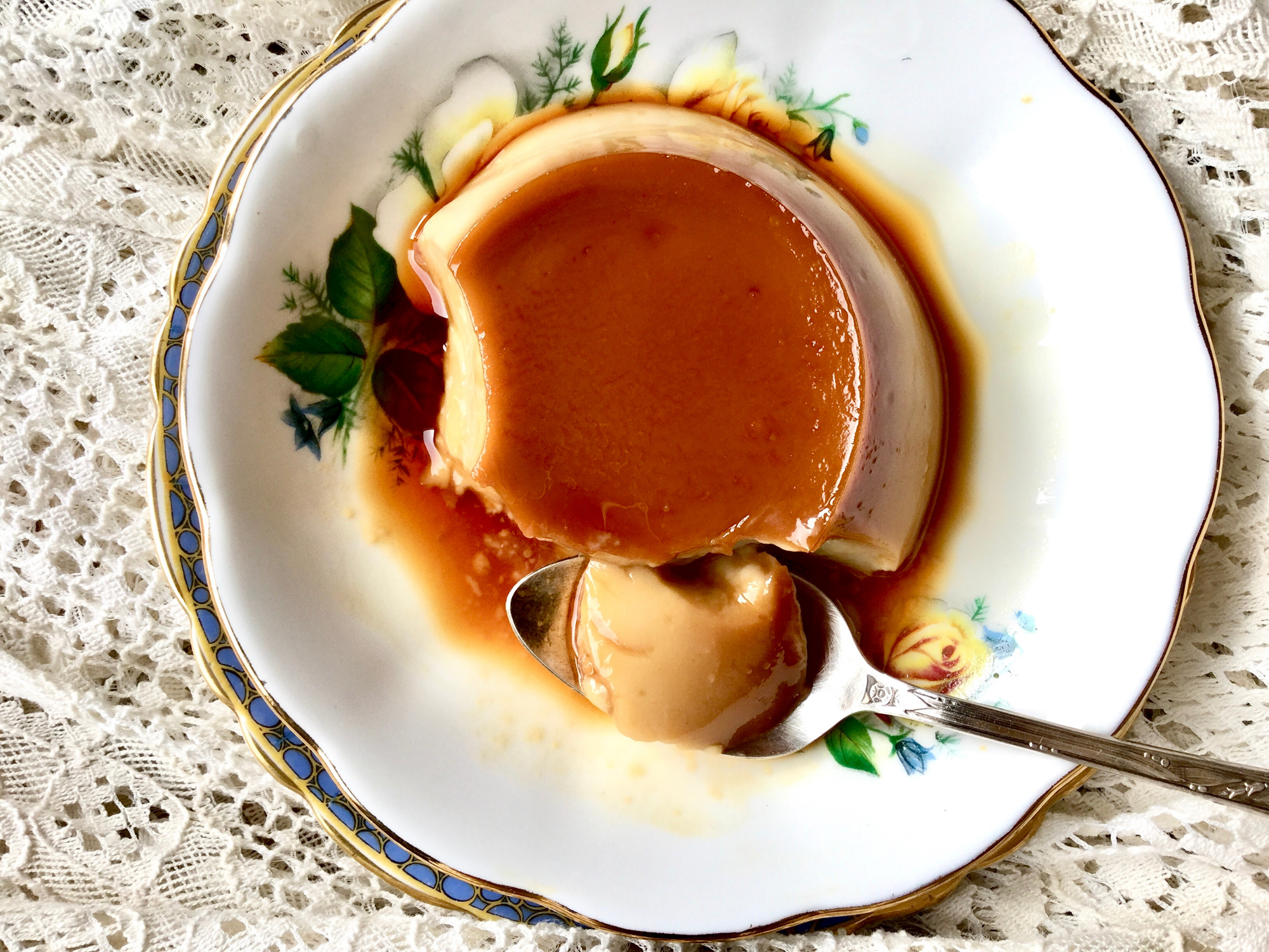 vegan flan karamela