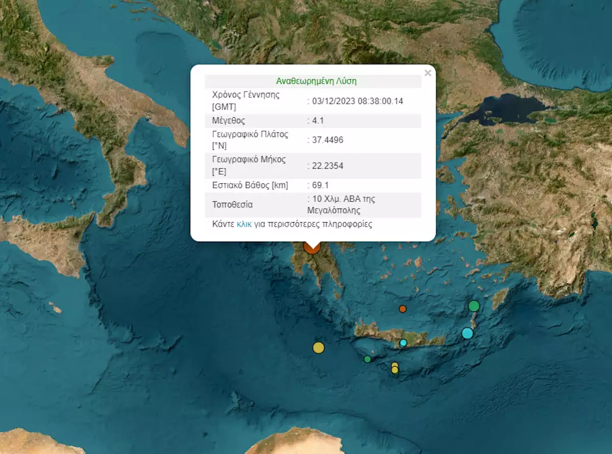 seismos megalopoli