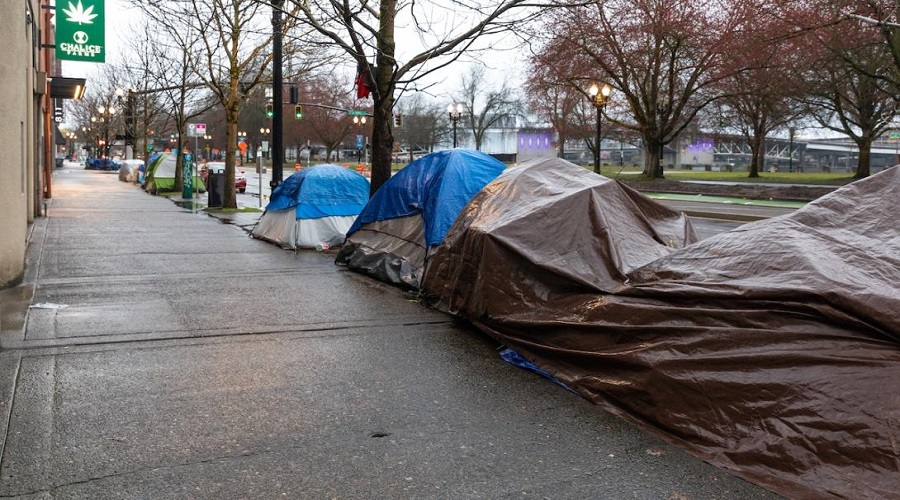 homeless tents